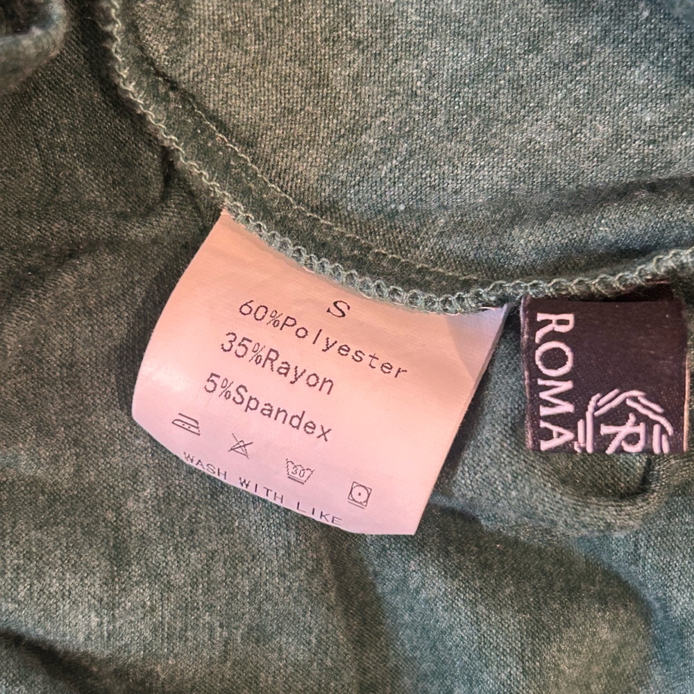 EUC Romanstii Women's V-Neck T-Shirts Loose Puff Long Sleeve Tunic Top - Picture 5 of 5